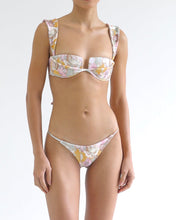 Load image into Gallery viewer, Structured Bias Bikini Top - Vintage Floral Crepe