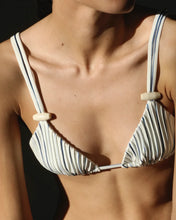 Load image into Gallery viewer, Nervura Triangle Bikini Top - Print Navy