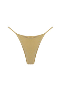 Triangle With Fixed Strap Bikini Bottom - Old Gold