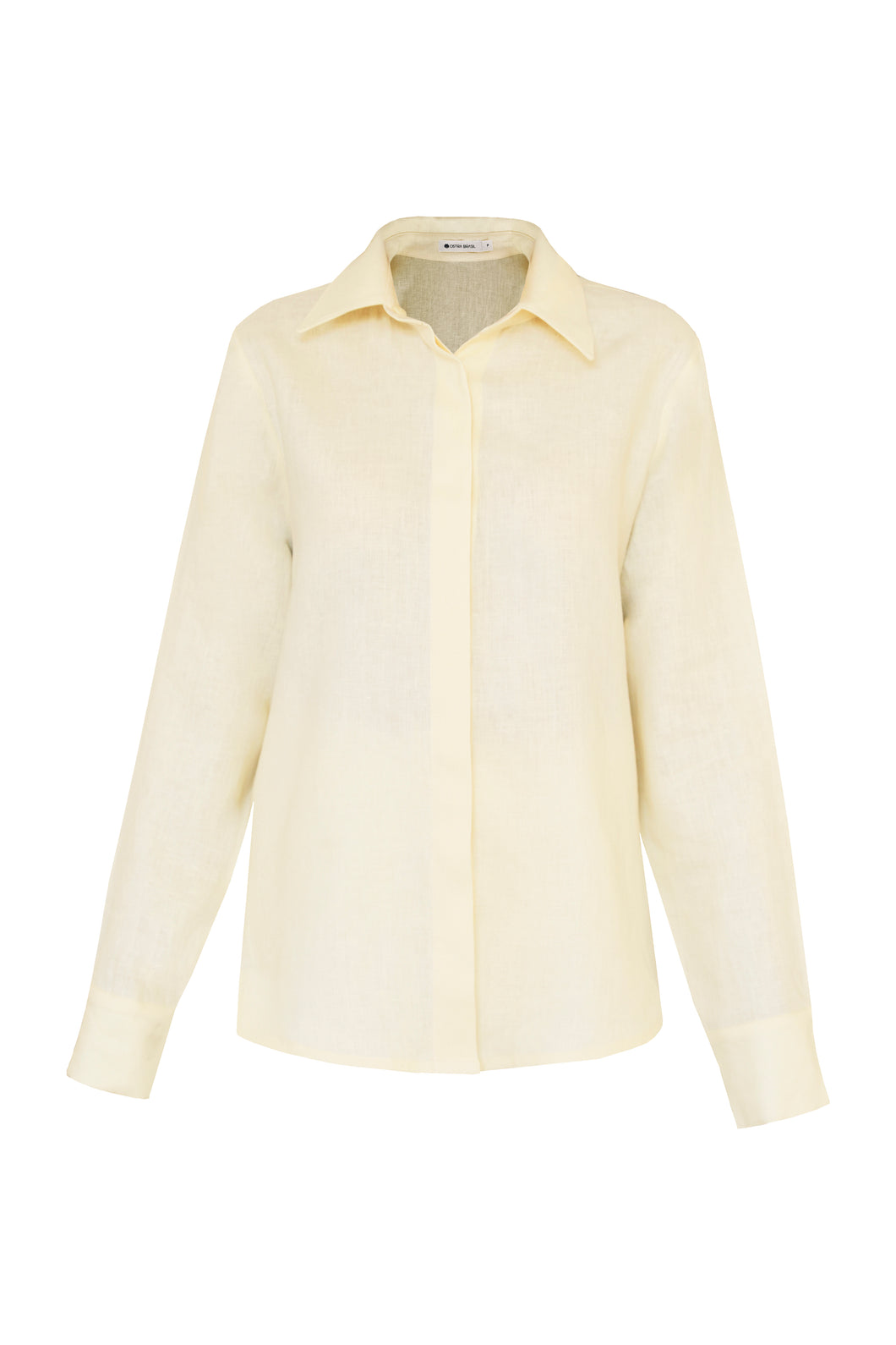 Tailoring Shirt Top - Creamy Linen