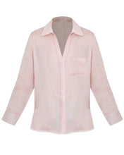 Load image into Gallery viewer, Tailoring Shirt Top - Pink Linen