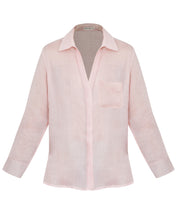 Load image into Gallery viewer, Tailoring Shirt Top - Pink Linen