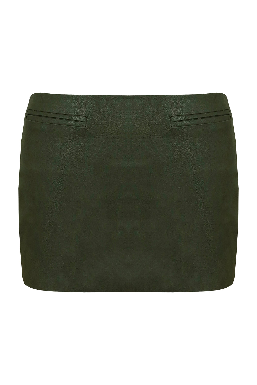 Low Waist Mini Skirt Bottom - Military Green