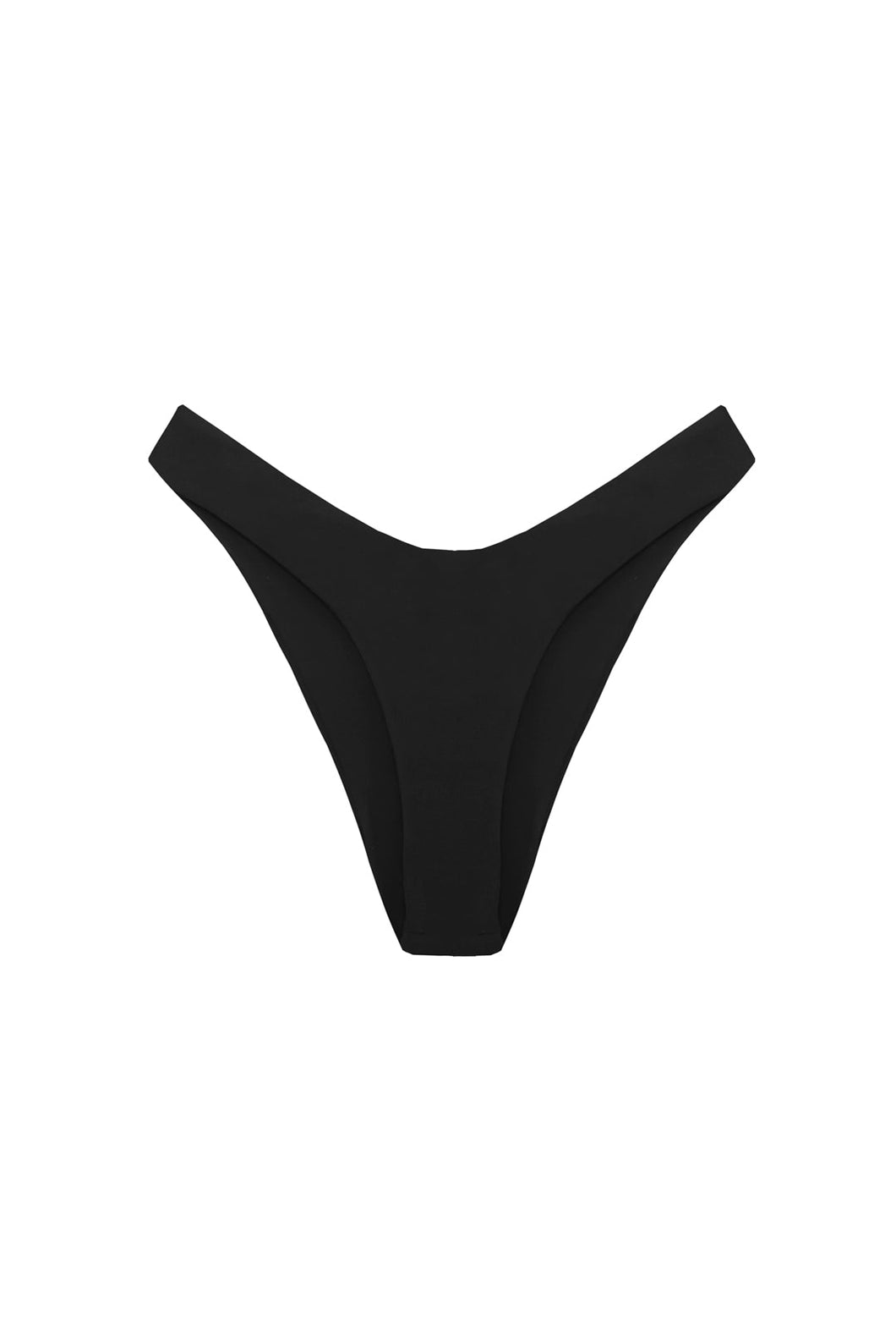 Hang Glider Bikini Bottom - Black Ribbed