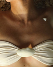 Load image into Gallery viewer, Shell Straight Bikini Top - Off-White