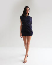 Load image into Gallery viewer, Ruffled Cover Dress - Navy Blue Tulle