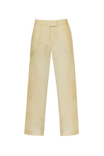 Load image into Gallery viewer, Straight Low waistband Detail Tailoring Pants Bottom - Creamy Linen