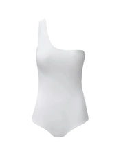 Load image into Gallery viewer, One-sided band swimsuit - White