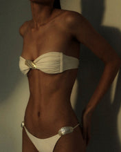 Load image into Gallery viewer, Organic Sea Shell Bikini Top - Off-White