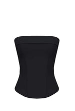 Load image into Gallery viewer, Strapless Mesh Corset Top - Black