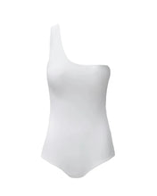 Load image into Gallery viewer, One-sided band swimsuit - White