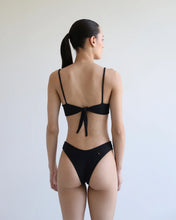 Load image into Gallery viewer, Hang Glider Bikini Bottom - Black Crepe