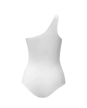 Load image into Gallery viewer, One-sided band swimsuit - White
