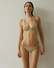 Load image into Gallery viewer, Ribbed Triangle Bikini Bottom - Natural