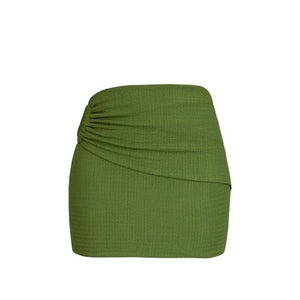 Hoop Mini Skirt - Green Bud