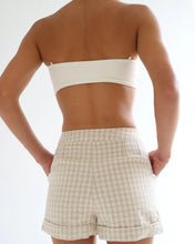 Load image into Gallery viewer, Straight Mini Shorts Bottom - Checkered Jacquard