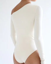 Load image into Gallery viewer, Long Sleeve Bodysuit Top - Off-White