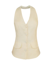 Load image into Gallery viewer, Tailoring One-front Vest Top - Creamy Linen