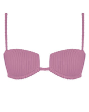 Load image into Gallery viewer, Square Ribbed Bikini Top - Dusty Rose