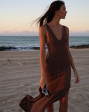 Load image into Gallery viewer, Cut-Out Cover Up - Brown Lace