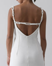 Load image into Gallery viewer, Ring Strap Short Dress - Off-White Crepe