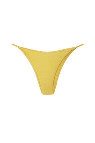 Triangle With Fixed Strap Bikini Bottom - Yellow