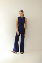 Load image into Gallery viewer, Pala Tailoring Pants Bottom - Navy Blue Linen