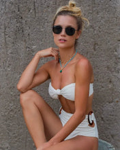 Load image into Gallery viewer, Front Knot TQC Bikini Top - Off-White