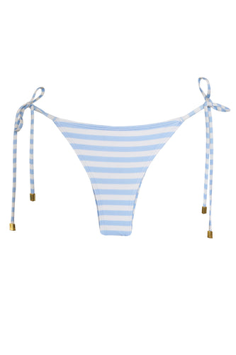 Triangle Bikini Bottom - Blue Stripes