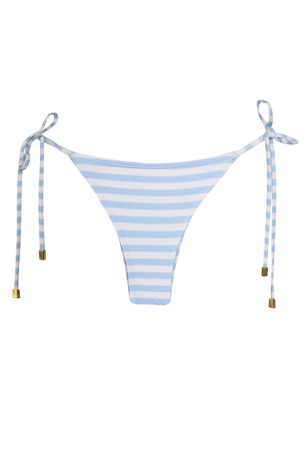 Triangle Bikini Bottom - Blue Stripes