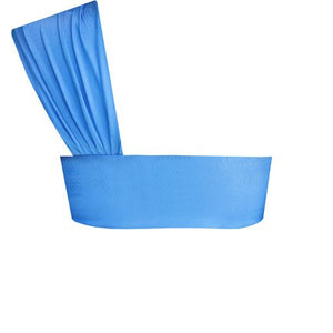 One-side Band Bikini Top - Celest Blue