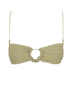 Load image into Gallery viewer, Ribbed Slide Straps Bikini Top - Citrus Green