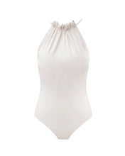 Load image into Gallery viewer, Gathered Neck Swimsuit - Off-White