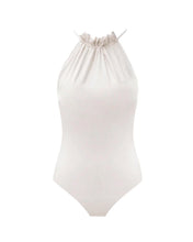 Load image into Gallery viewer, Gathered Neck Swimsuit - Off-White