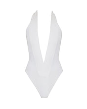 Load image into Gallery viewer, V-Neck Tie Swimsuit - Off-White