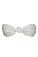 Load image into Gallery viewer, Front Knot TQC Bikini Top - Creamy Striped Print