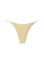 Load image into Gallery viewer, Triangle With Fixed Strap Bikini Bottom - Yellow Stripes