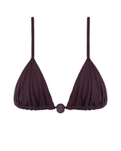 Load image into Gallery viewer, Triangle Thomas Ring Bikini Top  - Chocolate Brown