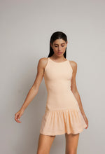 Load image into Gallery viewer, Ruched Mini Dress - Peach