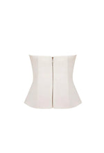 Load image into Gallery viewer, Strapless Vest Top - Off-White Linen