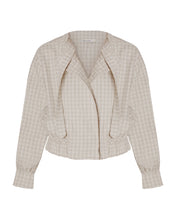 Load image into Gallery viewer, Jacket Top- Checkered Jacquard