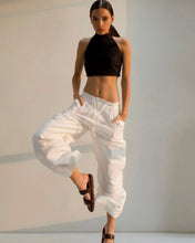 Load image into Gallery viewer, Cargo Pants Bottom - Off-White Linen