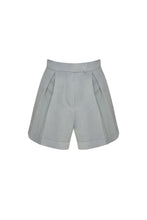 Load image into Gallery viewer, Tailored Waistband Detail Short - Gray Linen