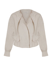 Load image into Gallery viewer, Jacket Top- Checkered Jacquard