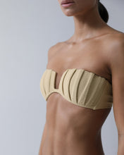 Load image into Gallery viewer, TQC with Pleated Detail Bikini Top - Walnut Crepe
