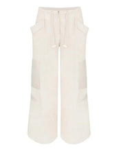Load image into Gallery viewer, Cargo Pants Bottom - Off-White Linen