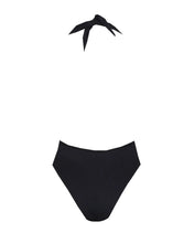 Load image into Gallery viewer, Backless Swimsuit Band D - Black Ribbed