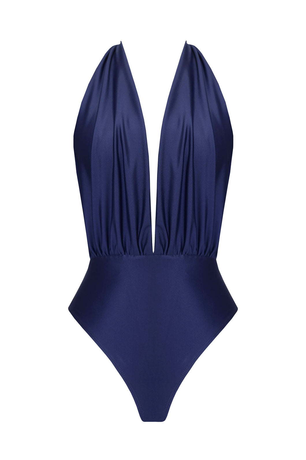 One-front Swimsuit - Navy Blue