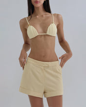 Load image into Gallery viewer, Pleated Bikini Top - Pear