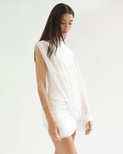 Load image into Gallery viewer, Ruffled cover Dress - Tule Off-White